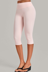 Women’s Mid-Rise Tummy Control Yoga Capri Leggings