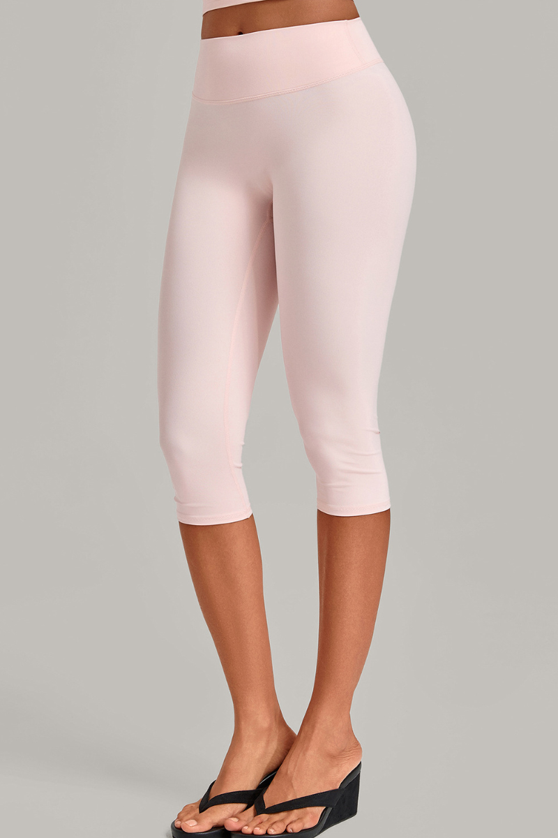 Women’s Mid-Rise Tummy Control Yoga Capri Leggings