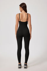 Women'S Zip-Brushed Yoga Exercise Quick-Drying Bodysuit