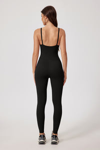 Women'S Zip-Brushed Yoga Exercise Quick-Drying Bodysuit