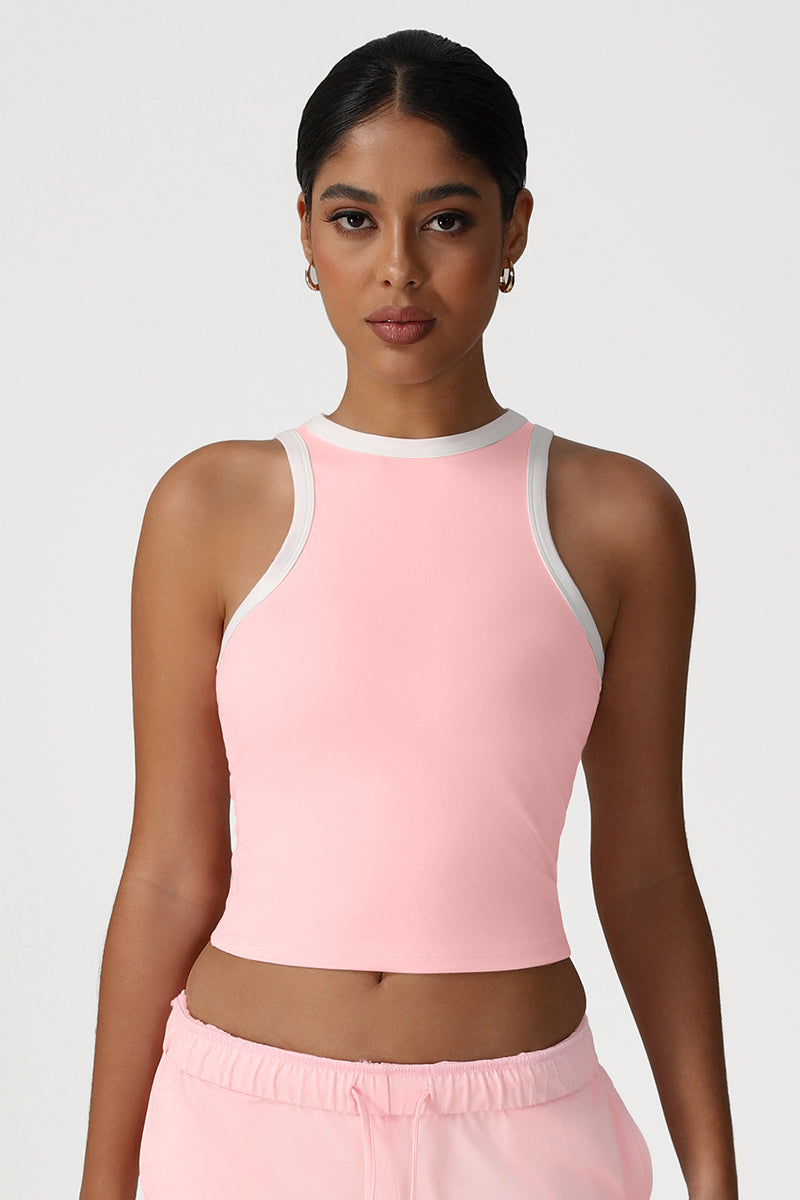 Women Slim Fit Color Block Training Vest