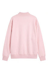 Women's Fall Fleece Relaxed Mock Neck Sweatshirt