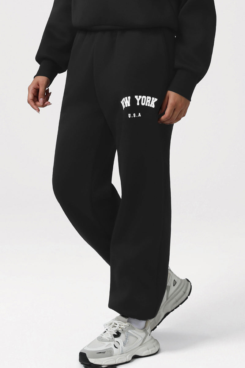 Women Fleece-Lined Pocket Sweatpants