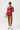 Women Seamless High Waisted Workout Set: Square Neck Vest + Peach Lifting Shorts