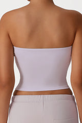 Women Strapless Sculpting Yoga Sports Bra