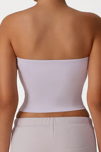 Women Strapless Sculpting Yoga Sports Bra