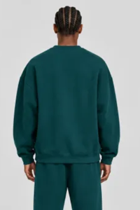 Men's Fall Fleece‑Lined Drop Shoulder Oversized Pullover