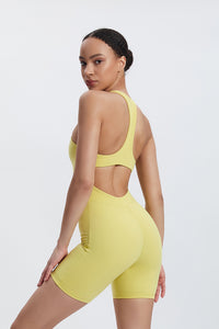 Women'S Zippered Sleeveless Fitness Dance Bodysuit