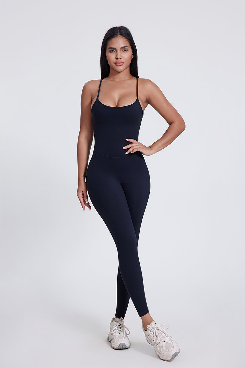 Women'S Sports Dance Y-Line Beauty Back Tight-Fitting Bodysuit