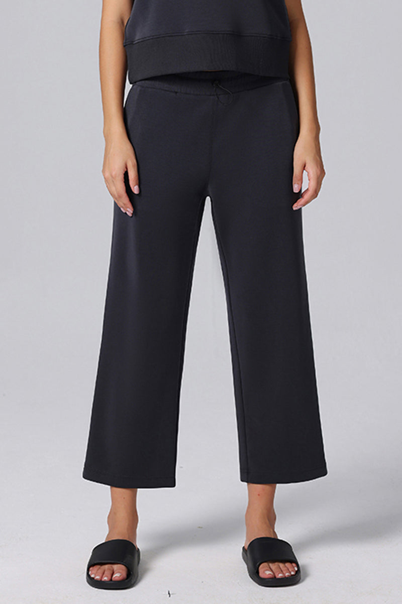 Loose Sporty Wide-Leg Pants