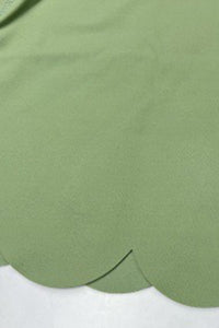 Women's Fitted Waist Scalloped Hem A-Line Tennis Mini Dress