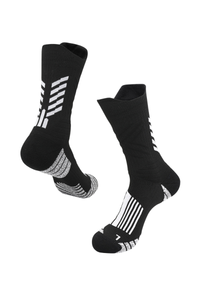 Slip-resistant mid-calf socks.
