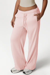 Women Loose Fit Straight Leg Casual Sport Sweatpants Yoga Dance Wide-Leg Workout Pants