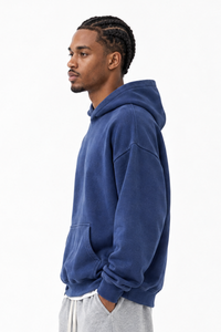 Men's 100% Cotton Winter 430G Heavyweight Loose Hoodie