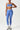 Trimmed crossover back bra & high waist sports leggings 2-piece set