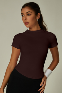 Women's High Stretch Seamless Waist-Cinching T-shirt