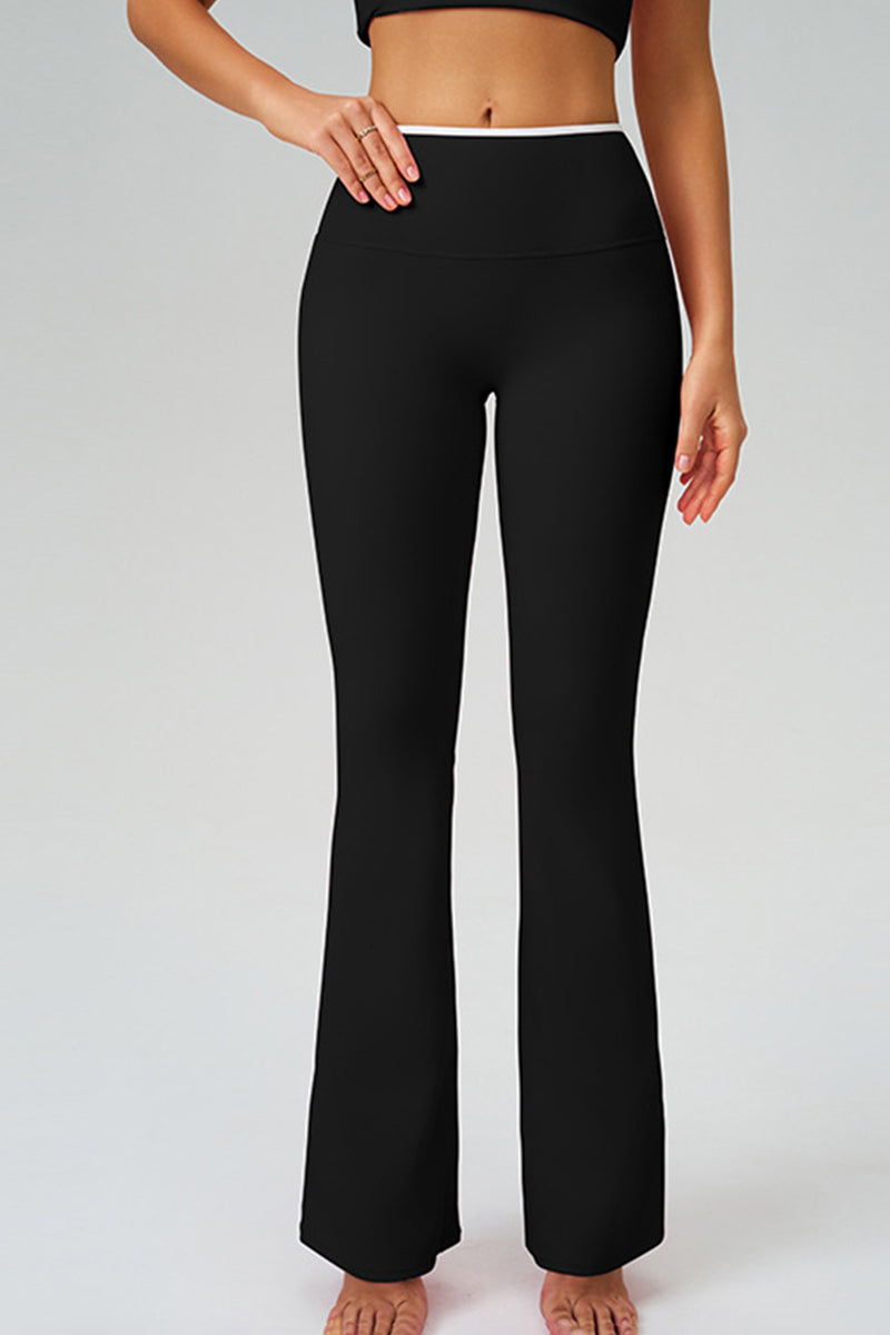 Women Naked-Feel Flared High-Waist Leggings