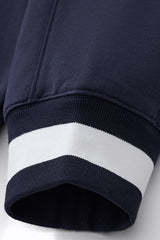 Unisex V-Neck Contrast Trim Cotton Sweatshirt