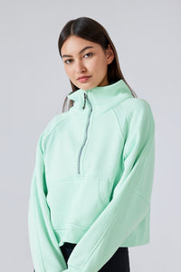 Women'S Half Zip Sweatshirt