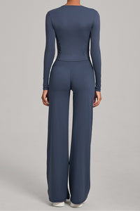 Women Naked Feel Flared Yoga Set