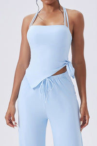 Women Double-Strap Backless Crisscross Yoga Sports Bra