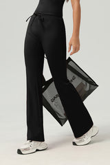 Women Butt-Lifting High-Waisted Elastic Quick-Dry Yoga Flared Pants With T-Sculpt