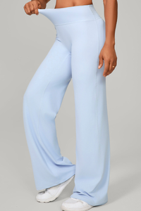 Women's Mid-High Waist Straight-Leg Pants