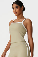 Women Color Block Yoga Sleeveless Tank Tops