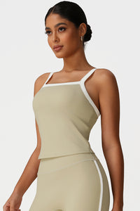 Women Color Block Yoga Sleeveless Tank Tops