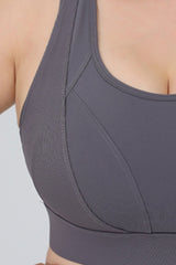 Plus Size Women's Cut-Out Crisscross Back Sports Bra