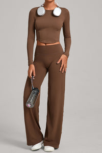 Women Naked Feel Flared Yoga Set