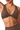 Women's Leopard Twist Cross Back Wide Strap Sports Bra