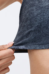 Women's Summer Denim Printed Sets:V-neck Bra And Leggings