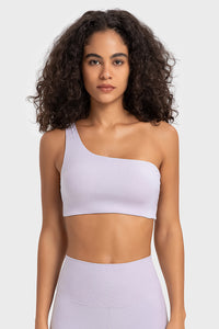 Women's Ribbed Single Strap Sports Bra