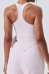 Women Double-Strap Backless Crisscross Yoga Sports Bra