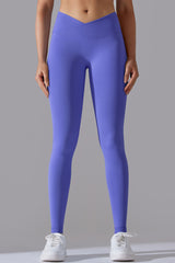 Seamless Women V-Cross Waist Yoga Leggings