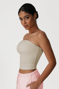 Women Strapless Sculpting Yoga Sports Bra