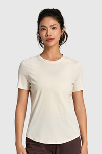 Women's Summer 100% Cotton Lightweight Breathable T-shirt