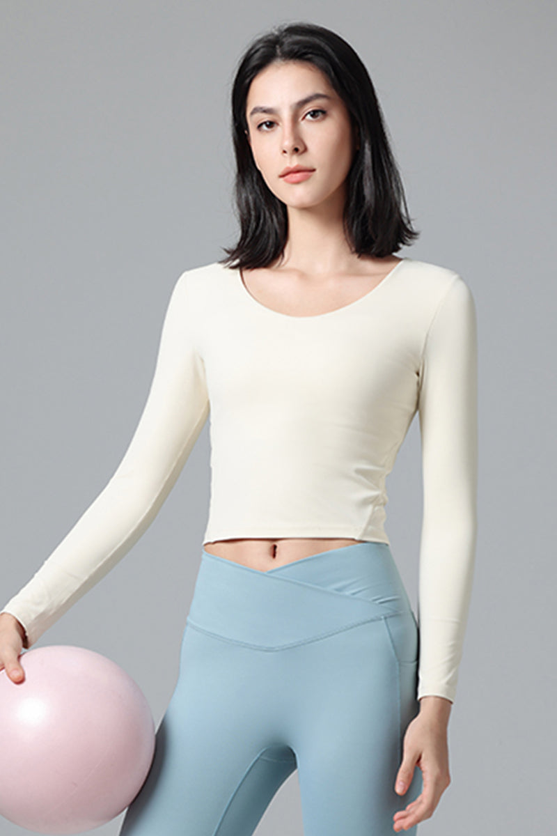 Women'S Round Neck Long Sleeve Shirt