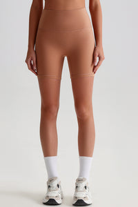 Women High Waisted Butt Lifting Seamless Naked Sensation Yoga Shorts