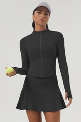 Women'S Sports Tennis Coat Tennis Skirt Set