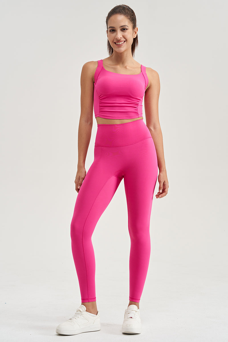 Women'S Slim Fit Yoga Sport Two Piece Set