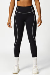 Women'S Color Clash Yoga Sports Leggings