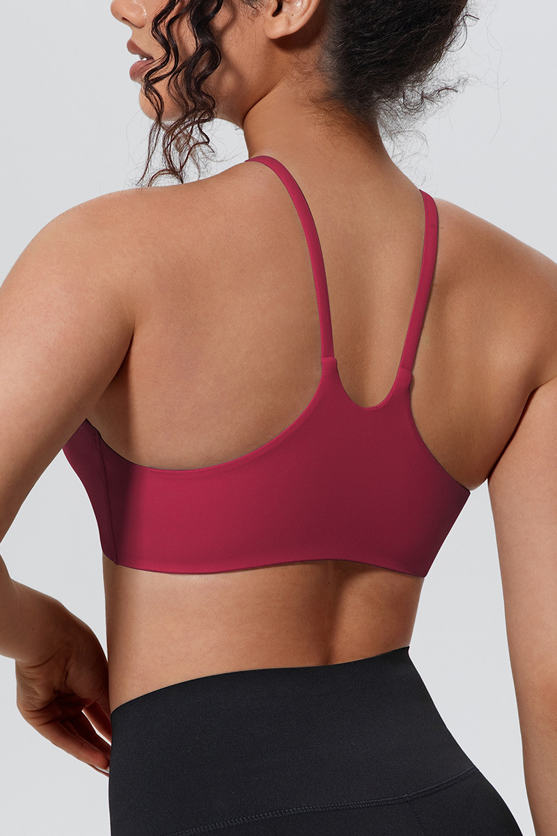 Women's Sport U-neck Slim Shoulder Straps Push Up Bra