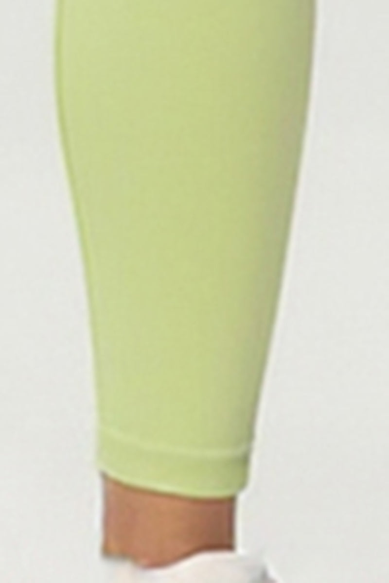 Women's Athletic Solid High-Waist Yoga Leggings