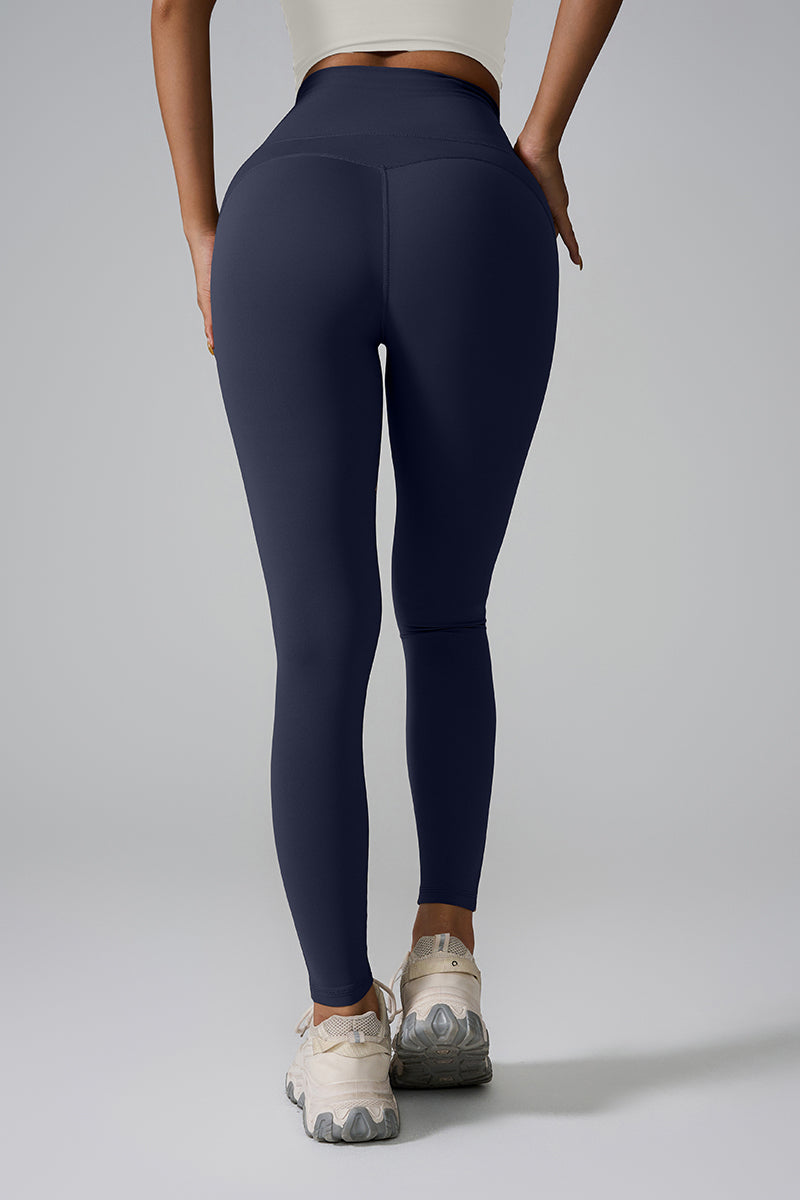 Women'S Pocket High-Waisted Seamless Sculpting Yoga Leggings