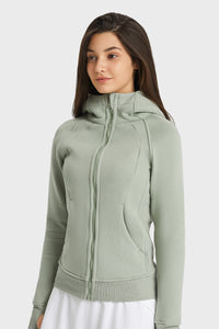 Women'S Zip Sport Hooded Jacket