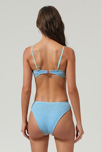 Women's Ribbed Triangle Cup Ring Detail Bikini