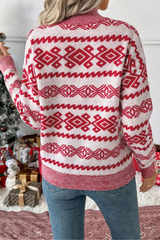 Casual style semi-high collar sweater