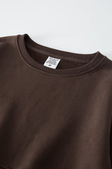Women's crop top cropped crewneck sweatshirt
